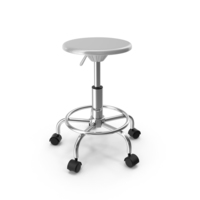 Adjustable Drafting Stool White PNG & PSD Images