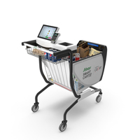 Caper Smart Shopping Cart with Goods PNG & PSD Images