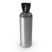 CO2 Cylinder with Needle Valve PNG & PSD Images