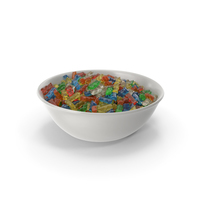 Bowl With Gummy Bears PNG & PSD Images
