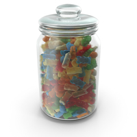 Jar with Gummy Bears PNG & PSD Images