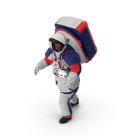 SpaceSuit NASA宇航员Xemu步行姿势PNG和PSD图像