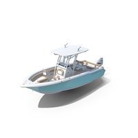 Key West 239FS Fishing Boat and Yamaha 5.3L F350C Engine PNG & PSD Images
