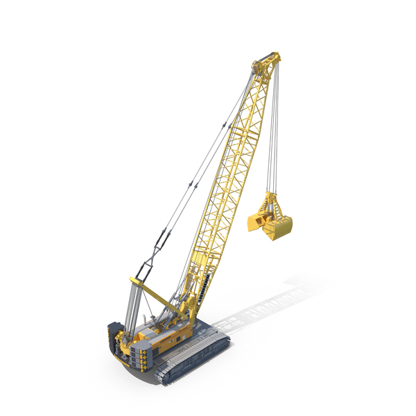Liebherr Mechanical Cable Clamshell Excavator PNG & PSD Images