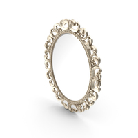 Mirror Lineatre Gold Componibile Oval PNG & PSD Images