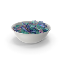 Bowl with Mixed Gummy Candy PNG & PSD Images