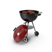 Kettle Grill with Meat PNG & PSD Images