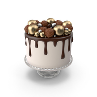 Chocolate Cake with Candy Decor PNG & PSD Images