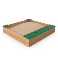 Wood Sandpit with Storage Box PNG & PSD Images