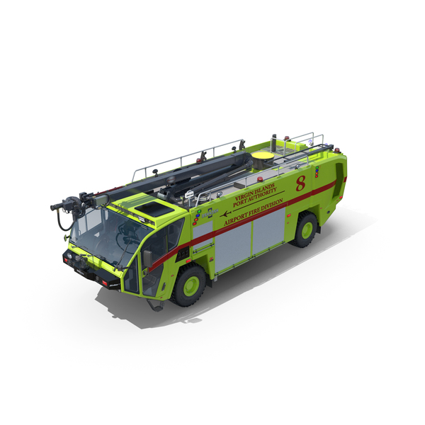 OshKosh Striker 4x4 Airport Firetruck PNG & PSD Images