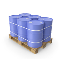 Pallet with Barrels PNG & PSD Images