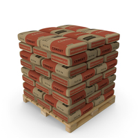 Pallet with Cement Bags PNG & PSD Images
