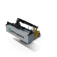 Reach Stacker Generic and 40 ft Container PNG & PSD Images