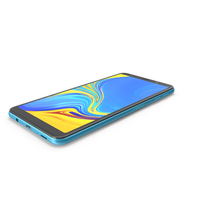 Samsung GALAXY A7 Blue 2018-2019 PNG & PSD Images