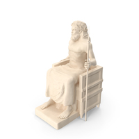 Zeus Seated Statue PNG & PSD Images