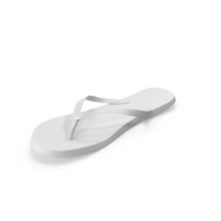 Men's Flip Flops White PNG & PSD Images