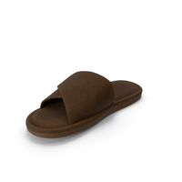 Mens Slippers Brown PNG & PSD Images