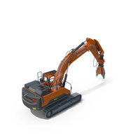 Tracked Excavator Demolition Equipment Generic PNG & PSD Images
