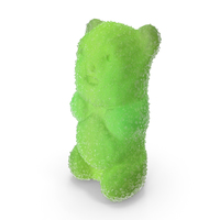 Sugar Coated Gummy Bear Green PNG & PSD Images