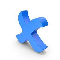 Cross Mark Blue PNG & PSD Images