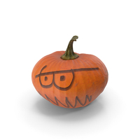 Pumpkin Halloween Face PNG & PSD Images