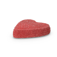 Sugar Coated Gummy Heart PNG & PSD Images