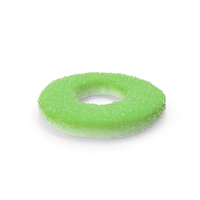 Sugar Coated Gummy Ring Apple PNG & PSD Images