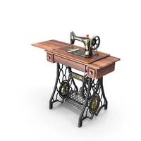 1907's Singer Sewing Machine PNG & PSD Images