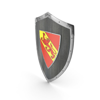 Knight Shield with Lion Coat of Arms -  Blazon PNG & PSD Images
