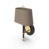 Jonathan Adler Ventana Brass Plug-In Wall Lamp PNG & PSD Images