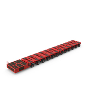 12 Axle Lines Modular Transporter Goldhofer PNG & PSD Images