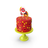 Kisses Comic Cake PNG & PSD Images