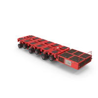 6 Axle Lines Modular Transporter Goldhofer PNG & PSD Images