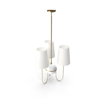 Robert Abbey Fineas Chandelier in Aged Brass Finish with Travertine Stone Accents 1521 PNG & PSD Images
