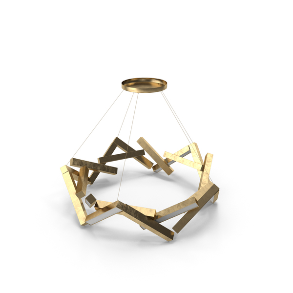 Statement geometric outlet chandelier