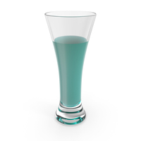 Glass with Blue Water PNG & PSD Images