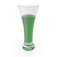 Glass with Green Water PNG & PSD Images