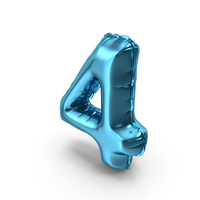 Balloons Number 4 PNG & PSD Images
