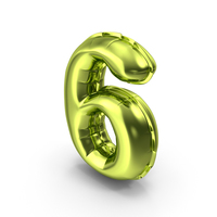 Balloons Number 6 PNG & PSD Images