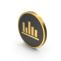 Gold Icon Chart PNG & PSD Images