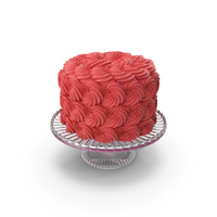 Red Rose Swirl Cake PNG & PSD Images