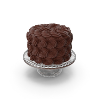 Rose Swirl Chocolate Cake PNG & PSD Images