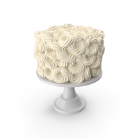 White Flower Wedding Cake with Pearls PNG & PSD Images