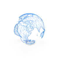 Wire Model of Earth PNG & PSD Images