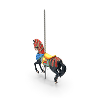 Carousel Horse Black PNG & PSD Images