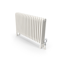 Central Heating Radiator with Thermostat PNG & PSD Images