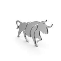Bull Figure Metal PNG & PSD Images