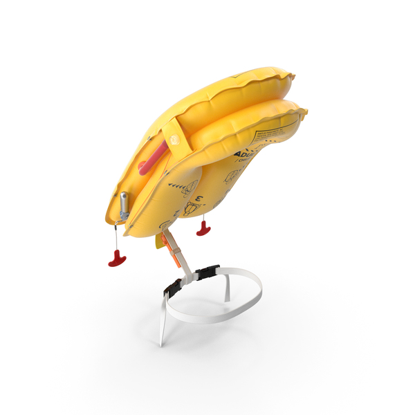 Inflated Airline Life Vest PNG & PSD Images