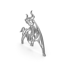 Bull Big Figure Silver PNG & PSD Images
