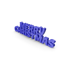 Merry Christmas Blue PNG & PSD Images
